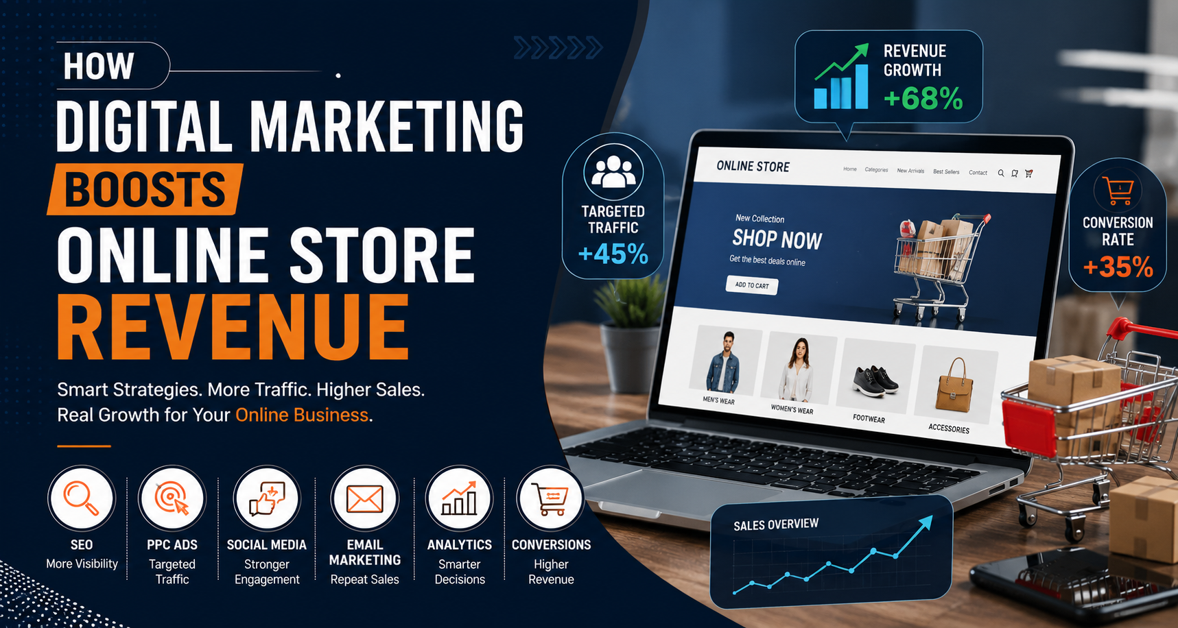 How Digital Marketing Boosts Online Store Revenue